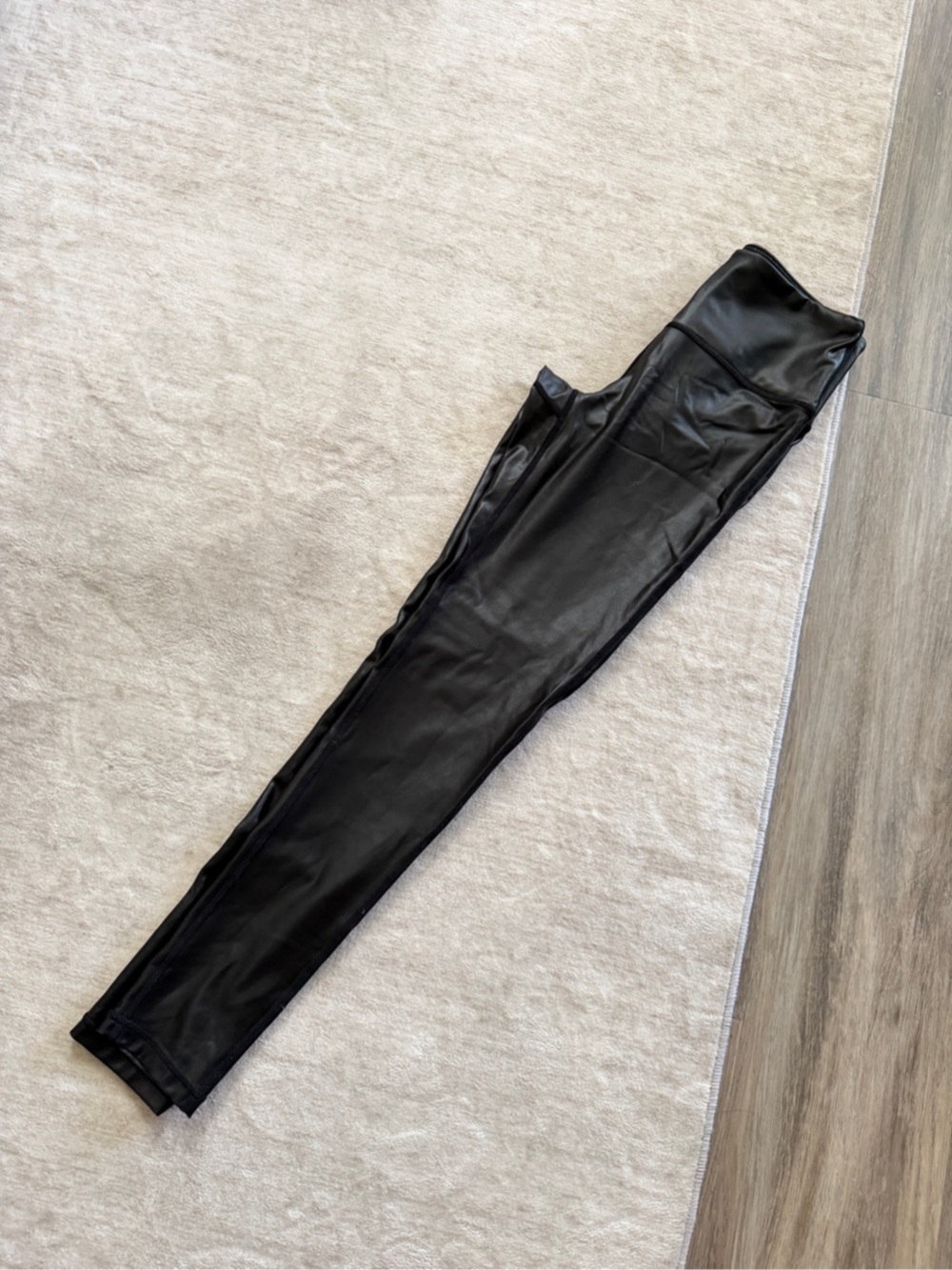 Mono B Faux Leather Black Leggings XS